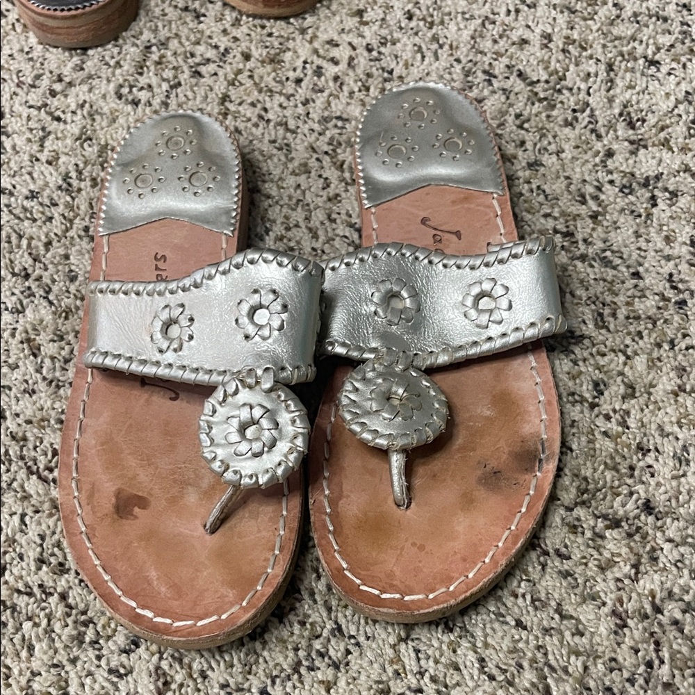 Jack Rogers gold Sandals